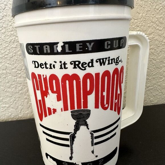 2002 Detroit Red Wings Stanley Cup Super Thermo Insulated 22 Oz Mug Hockey NHL - Picture 5 of 9
